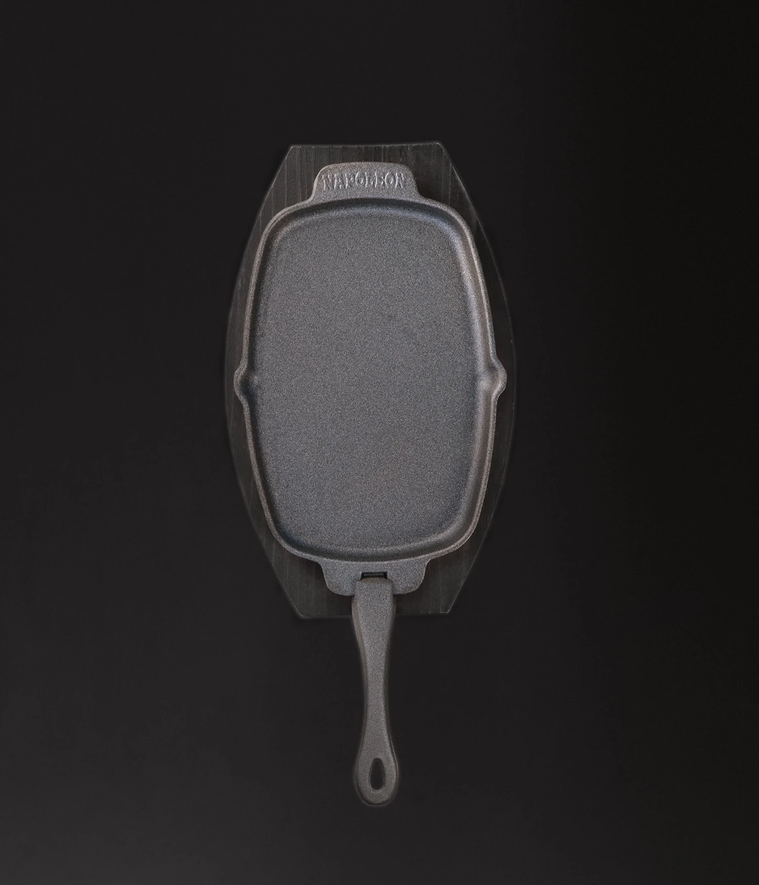 Napoleon Gietijzeren Pan Met Bamboe Onderzetter - Afbeelding 2