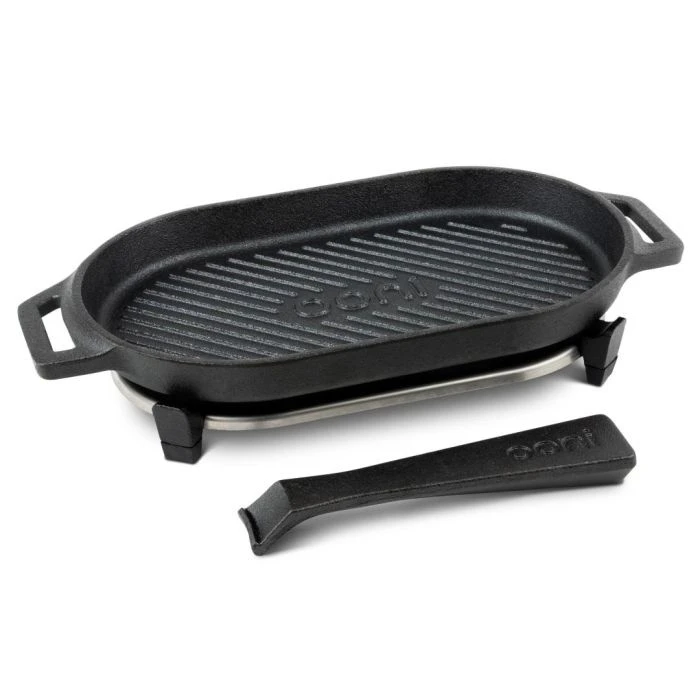 Ooni Gietijzeren Grizzler Pan Met Afneembare Greep En Houten Bord - Afbeelding 5