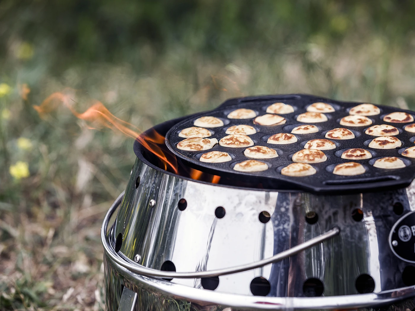 Petromax Gietijzeren Poffertjes Pan - Afbeelding 5
