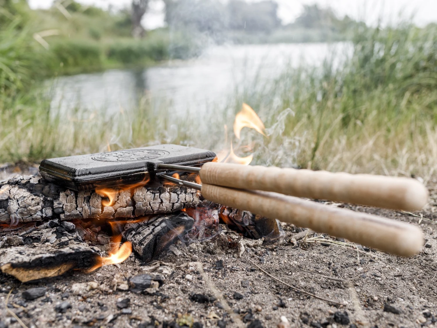 Petromax Gietijzeren Wafelijzer Kort - Afbeelding 6